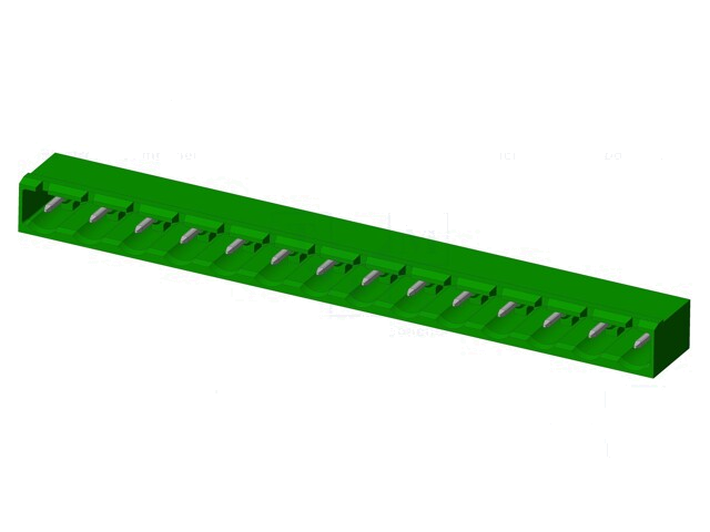 Connector: ontkoppelbare terminal strip; contact; mannelijk Connector: ontkoppelbare terminal strip; contact; mannelijk
